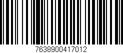 Código de barras (EAN, GTIN, SKU, ISBN): '7638900417012'