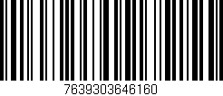Código de barras (EAN, GTIN, SKU, ISBN): '7639303646160'