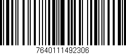 Código de barras (EAN, GTIN, SKU, ISBN): '7640111492306'