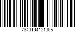 Código de barras (EAN, GTIN, SKU, ISBN): '7640134131985'