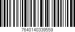 Código de barras (EAN, GTIN, SKU, ISBN): '7640140339559'