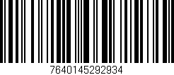 Código de barras (EAN, GTIN, SKU, ISBN): '7640145292934'