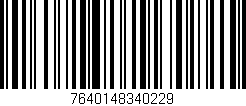 Código de barras (EAN, GTIN, SKU, ISBN): '7640148340229'