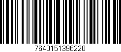 Código de barras (EAN, GTIN, SKU, ISBN): '7640151396220'