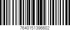 Código de barras (EAN, GTIN, SKU, ISBN): '7640151396602'