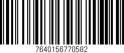 Código de barras (EAN, GTIN, SKU, ISBN): '7640156770582'