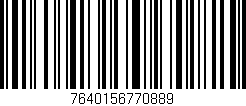 Código de barras (EAN, GTIN, SKU, ISBN): '7640156770889'