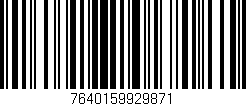 Código de barras (EAN, GTIN, SKU, ISBN): '7640159929871'