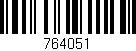 Código de barras (EAN, GTIN, SKU, ISBN): '764051'