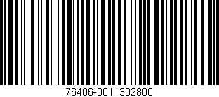 Código de barras (EAN, GTIN, SKU, ISBN): '76406-0011302800'