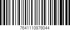 Código de barras (EAN, GTIN, SKU, ISBN): '7641110978044'