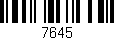 Código de barras (EAN, GTIN, SKU, ISBN): '7645'