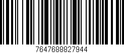Código de barras (EAN, GTIN, SKU, ISBN): '7647688827944'