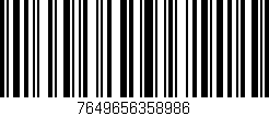 Código de barras (EAN, GTIN, SKU, ISBN): '7649656358986'