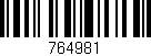 Código de barras (EAN, GTIN, SKU, ISBN): '764981'