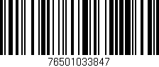 Código de barras (EAN, GTIN, SKU, ISBN): '76501033847'