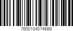 Código de barras (EAN, GTIN, SKU, ISBN): '7650104574889'