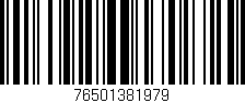 Código de barras (EAN, GTIN, SKU, ISBN): '76501381979'