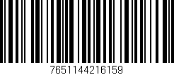 Código de barras (EAN, GTIN, SKU, ISBN): '7651144216159'
