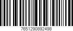 Código de barras (EAN, GTIN, SKU, ISBN): '7651290892498'