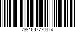 Código de barras (EAN, GTIN, SKU, ISBN): '7651887779874'