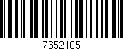 Código de barras (EAN, GTIN, SKU, ISBN): '7652105'