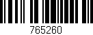 Código de barras (EAN, GTIN, SKU, ISBN): '765260'