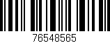 Código de barras (EAN, GTIN, SKU, ISBN): '76548565'