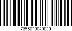 Código de barras (EAN, GTIN, SKU, ISBN): '7655079840038'