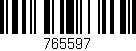 Código de barras (EAN, GTIN, SKU, ISBN): '765597'