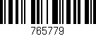 Código de barras (EAN, GTIN, SKU, ISBN): '765779'