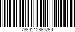 Código de barras (EAN, GTIN, SKU, ISBN): '7658213663258'