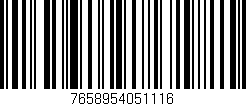 Código de barras (EAN, GTIN, SKU, ISBN): '7658954051116'