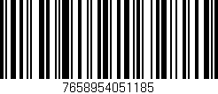 Código de barras (EAN, GTIN, SKU, ISBN): '7658954051185'