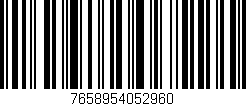 Código de barras (EAN, GTIN, SKU, ISBN): '7658954052960'