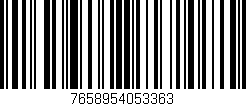 Código de barras (EAN, GTIN, SKU, ISBN): '7658954053363'