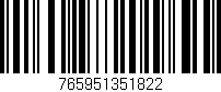 Código de barras (EAN, GTIN, SKU, ISBN): '765951351822'
