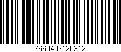 Código de barras (EAN, GTIN, SKU, ISBN): '7660402120312'