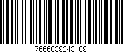 Código de barras (EAN, GTIN, SKU, ISBN): '7666039243189'