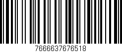 Código de barras (EAN, GTIN, SKU, ISBN): '7666637676518'