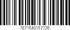Código de barras (EAN, GTIN, SKU, ISBN): '7671540157726'