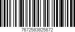 Código de barras (EAN, GTIN, SKU, ISBN): '7672583825672'