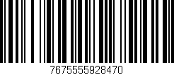 Código de barras (EAN, GTIN, SKU, ISBN): '7675555928470'