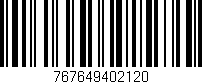 Código de barras (EAN, GTIN, SKU, ISBN): '767649402120'