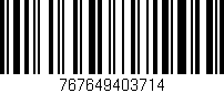 Código de barras (EAN, GTIN, SKU, ISBN): '767649403714'