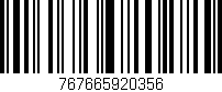 Código de barras (EAN, GTIN, SKU, ISBN): '767665920356'