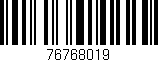 Código de barras (EAN, GTIN, SKU, ISBN): '76768019'