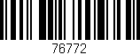 Código de barras (EAN, GTIN, SKU, ISBN): '76772'