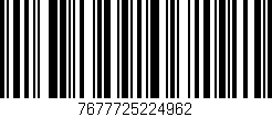 Código de barras (EAN, GTIN, SKU, ISBN): '7677725224962'