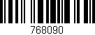 Código de barras (EAN, GTIN, SKU, ISBN): '768090'